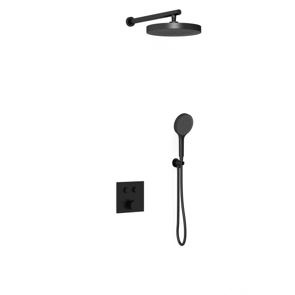 Душевой комплект Vincea VSFW-4I212RMB встраиваемый, двухрежимный, черный