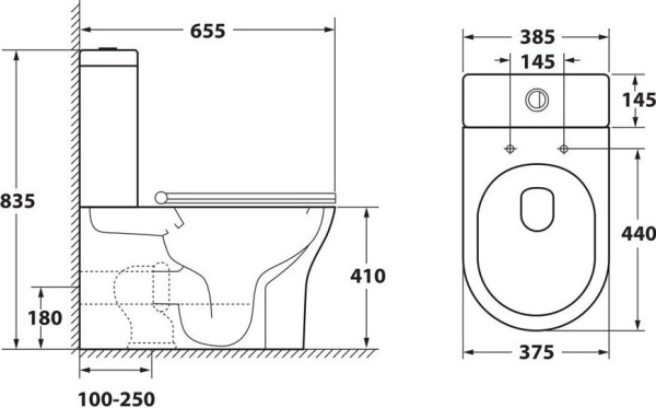 Чаша для унитаза-компакта Owl 1975 Cirkel-G