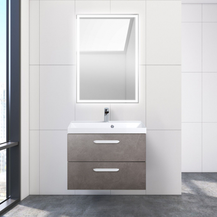 Belbagno База под раковину подвесная с двумя выкатными ящиками, AURORA-700-2C-SO-PG