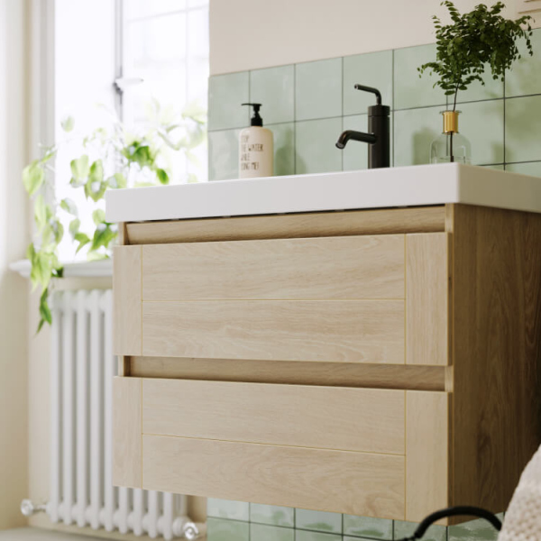 Подвесная тумба без раковины AQWELLA 80 см, AST0108DD