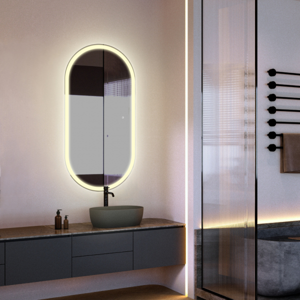 Зеркало ABBER Kontur AG6113SMult с подсветкой, сенсорный выключатель, диммер