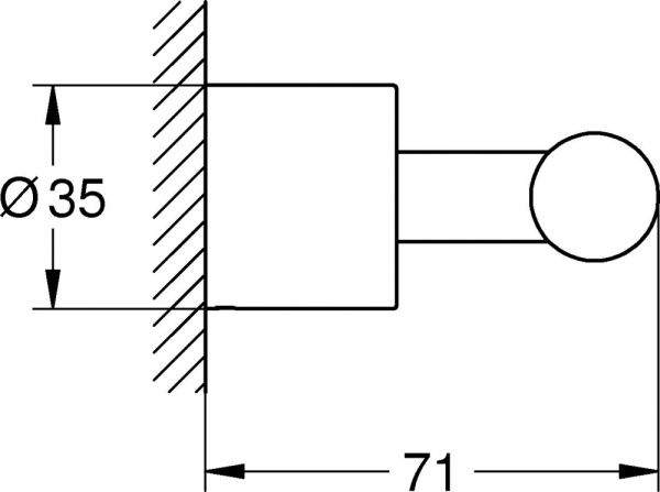 Крючок Grohe Atrio New 40312AL3 графит