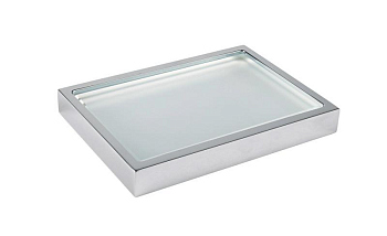 PRIZMA-SODP-03/24 Мыльница настольная, стекло матовое, Золото