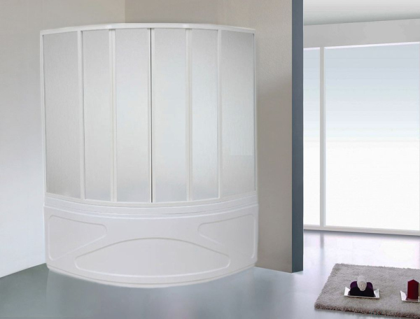 Шторка на ванну Bas Хатива 6 ств., пластик