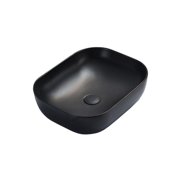 Раковина керамическая Vincea VBS-101MB, 500*400*140, накладная, цвет матовый черный