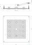 Верхний душ Bossini DREAM - Cube Light H37456 CR с хромотерапией