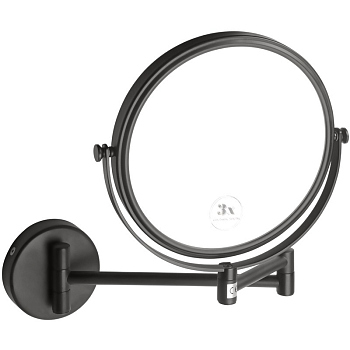 Косметическое зеркало круглое, MS22U, Черный