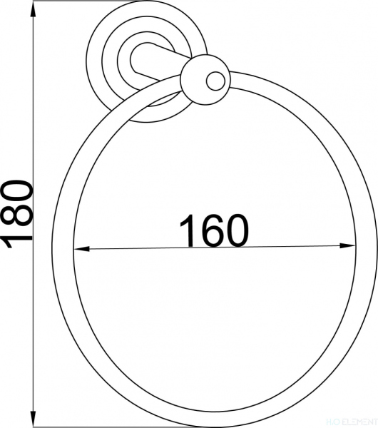 Полотенцедержатель Boheme Imperiale 10405