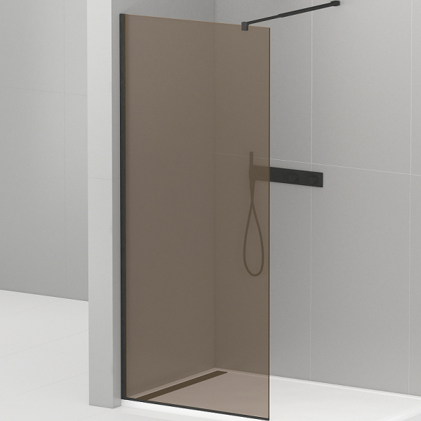 Душевая перегородка Cezares, LIBERTA-L-1-110-BR-NERO