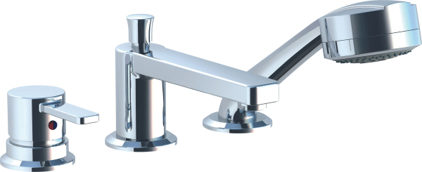 Смеситель Kludi Zenta 384460575 на борт ванны