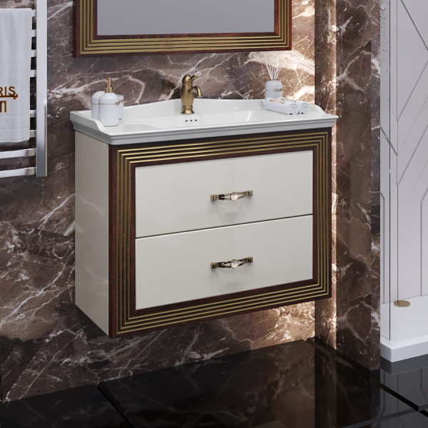 Тумба без раковины Opadiris Карат 80 золото (Раковина Opadiris Kapadokya 80), 00-00003520