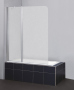Шторка на ванну Belbagno SELA-V-11-120/140-Ch-Cr-L
