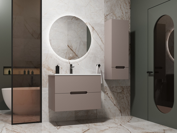 Тумба без раковины подвесная Style Line "Матис 60", Classic 60, тауп темный, ЭМАЛЬ, ЛС-00002296