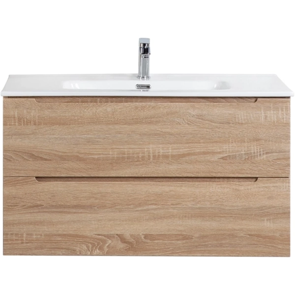 Belbagno База под керамическую раковину подвесная с двумя выкатными ящиками, ETNA-800-2C-SO-WO-P