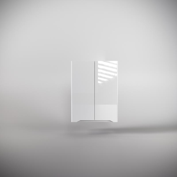 Подвесной шкаф Style Line "Марелла мини 600" Люкс антискрейтч белый глянец, PLUS, СС-00002422