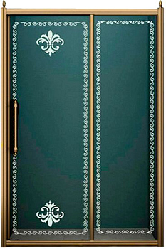 Душевая дверь в нишу Cezares Retro BF1 140 CP Br