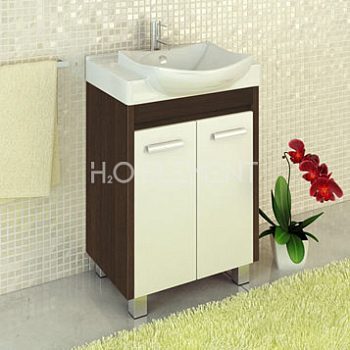 Тумба-умывальник Comforty "Киото-60" венге с раковиной Comforty 001