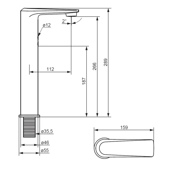 Смеситель для раковины, сенсорный, высокий Damixa Jupiter, 770280000