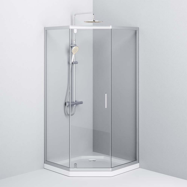 Душевое ограждение 90x90 см, без поддона AM.PM Gem, W90G-405-090MT