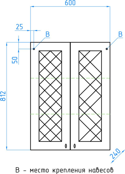 Шкаф подвесной Style Line Канна 60, ЛС-00000344