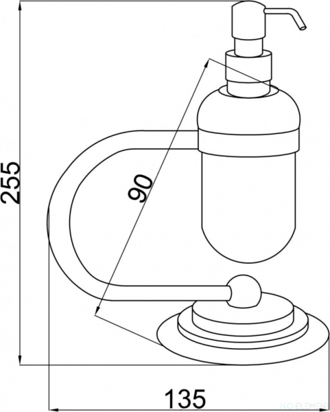 Дозатор Boheme Murano 10909-BR
