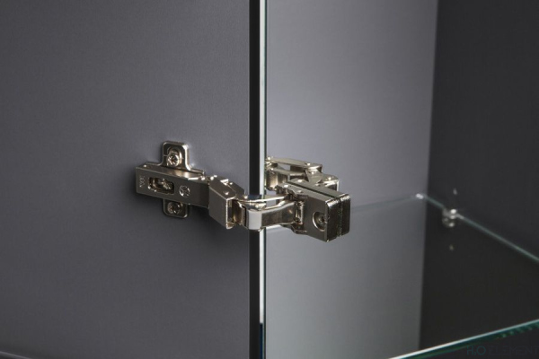 Шкаф-пенал AM.PM Spirit 2.0 35 L, зеркало, графит