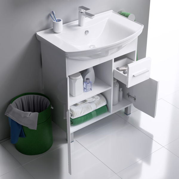 Напольная тумба без раковины AQWELLA 75см., KOR0107