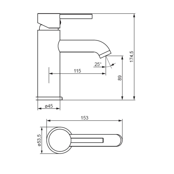 Смесители для раковины Damixa Scandinavian Pure, 360210300
