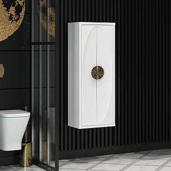 Пенал Opadiris Ибица, подвесной, цвет белый/золото, вар.2, 00-00007078