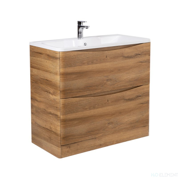 Тумба с раковиной Belbagno ACQUA, ACQUA-900-2C-PIA-BL+ BB900/455-LV-MR-ALR (готовый набор)