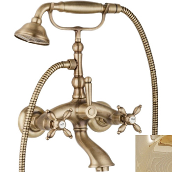 ATLANTIS-NOSTALGIA-VD-03/24 Смеситель для ванны и душа, золото