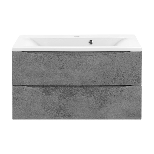 Тумба без раковины Vincea Mia 900 подвесная, 2 выкатных ящика soft close, Beton, VMC-2MA900BT