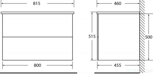 Тумба для комплекта BelBagno Etna 80 rovere bianco