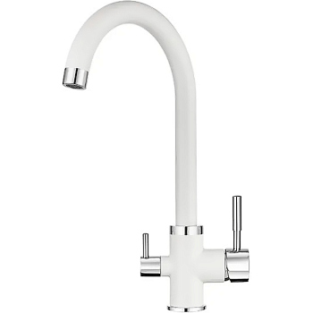 Смеситель для кухонной мойки Granula, GR-2168 арктик