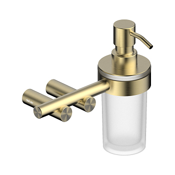 Диспенсер с держателем ABBER Osten 316 AA1859BG золото брашированное