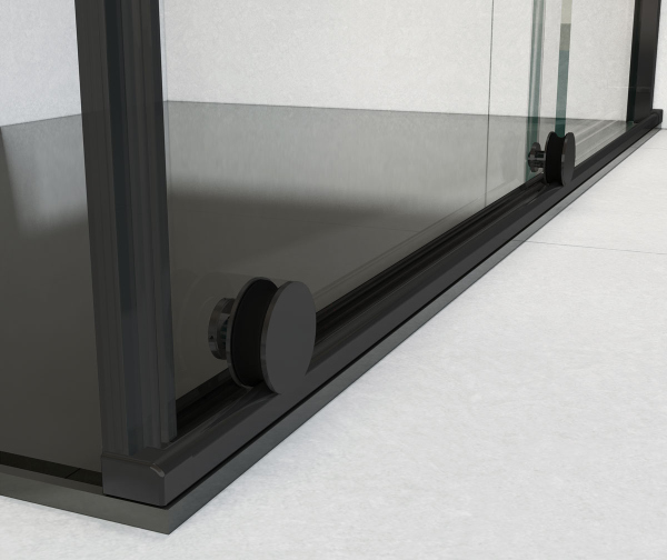 Душевой уголок Vincea Arno VSR-1A9012CLB, 1200*900, черный, стекло прозрачное