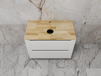 Тумба без раковины подвесная Style Line "Бали 80" БЕЛЫЙ СОФТ, ЛС-00002339