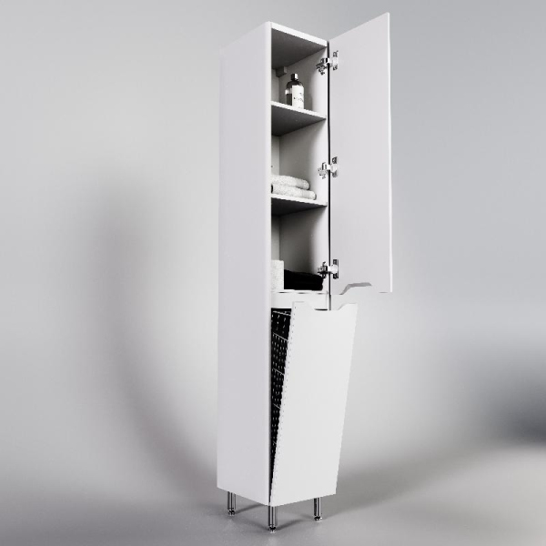 Колонна универсальная Style Line "Марелла" с корзиной, белый матовый, PLUS, СС-00002421