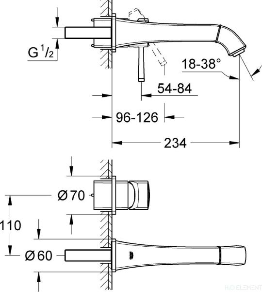 Смеситель Grohe Grandera 19930000 для раковины