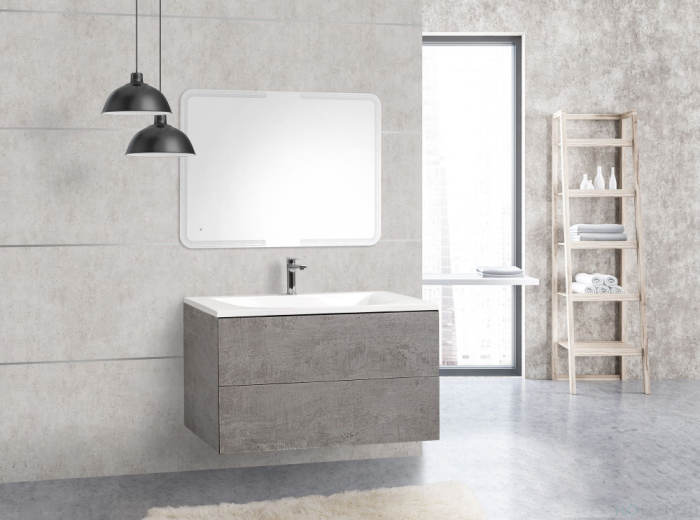 Тумба для комплекта Cezares Premier HPL-100-2C-SO-ACM-BLUM-EST archi cemento