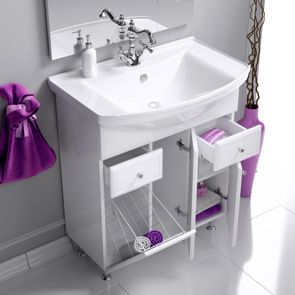 Напольная тумба без раковины AQWELLA 75см., BA0107K