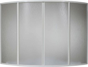 Шторка на ванну Bas Империал, Ирис 4 ств., пластик