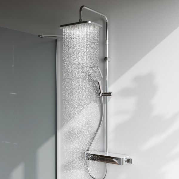 Душевая система с душевым смесителем-полкой и термостатом AM.PM Func, F078F200