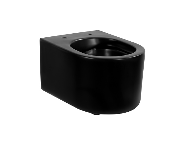 Унитаз-компакт подвесной безободковый AQUATEK МИЯ AQ2004-MB 490*370*340 мм, черный матовый