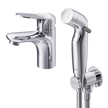 Смеситель для раковины с гигиеническим душем AM.PM Sunny, F85C03000