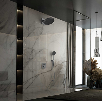 Душевой комплект Vincea Inspire VSFW-3I21MT3GM встраиваемый, вороненая сталь