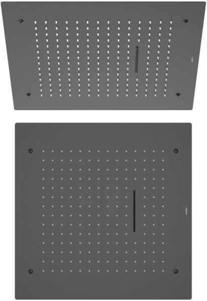 Верхний душ Aquatek 2 jet AQ2082MB Черный матовый