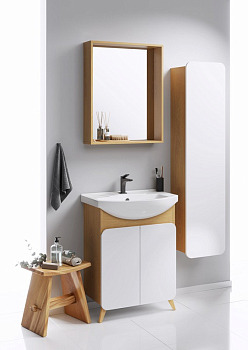 Зеркало AQWELLA в раме 60х75 см, BAS0207DZ