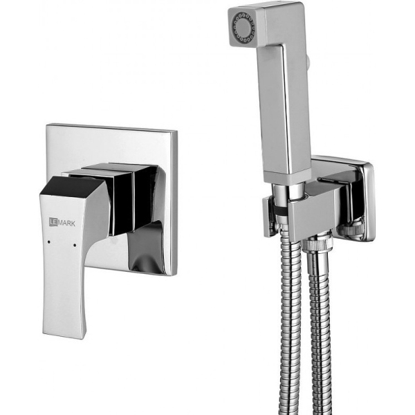 Гигиенический душ Lemark Unit LM4519C со смесителем, С ВНУТРЕННЕЙ ЧАСТЬЮ