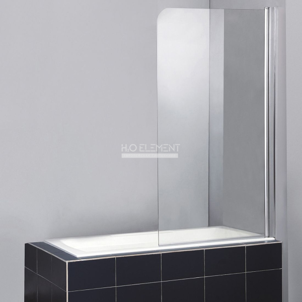 Шторка на ванну Belbagno SELA-V-1-80/140-Ch-Cr-L